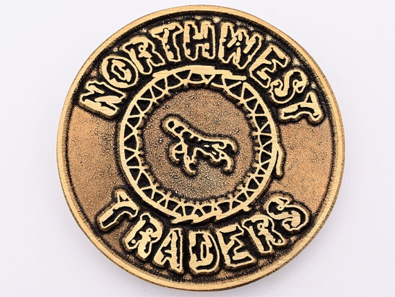 Northwest Traders Solid Brass Vintage Belt Buckle - image 1