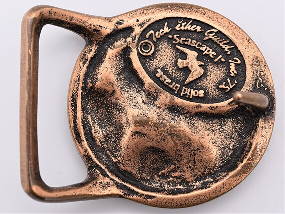 Tech Ether Guild "Seascape" Solid Brass Vintage B… - image 2