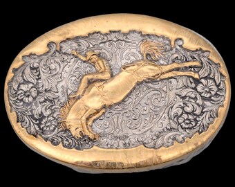 State of Oklahoma Diamond 75th Jubilee Belt Buckle 24K GP Award Design Medals #2 State of Oklahoma Diamond 75th Jubilee Belt Buckle 24K GP  main image 2