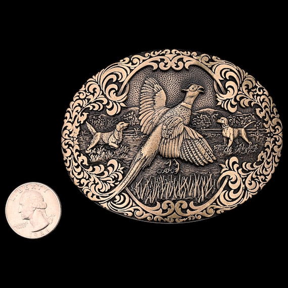 Solid Brass Ringneck Pheasant Rooster Flush Bird … - image 5