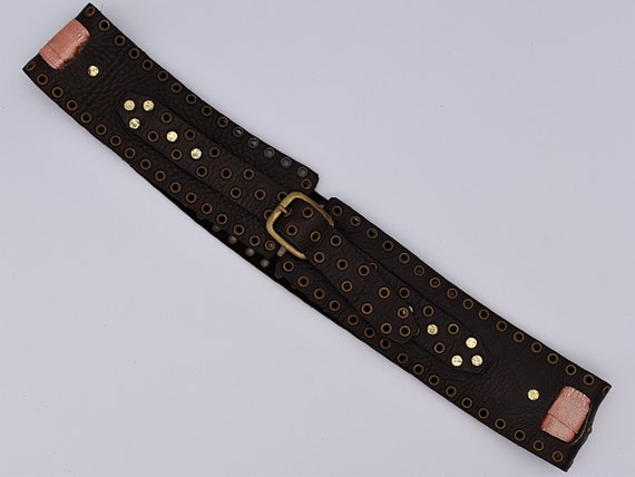 Genuine Bison Leather Western Women's Belt ~ Size… - image 2