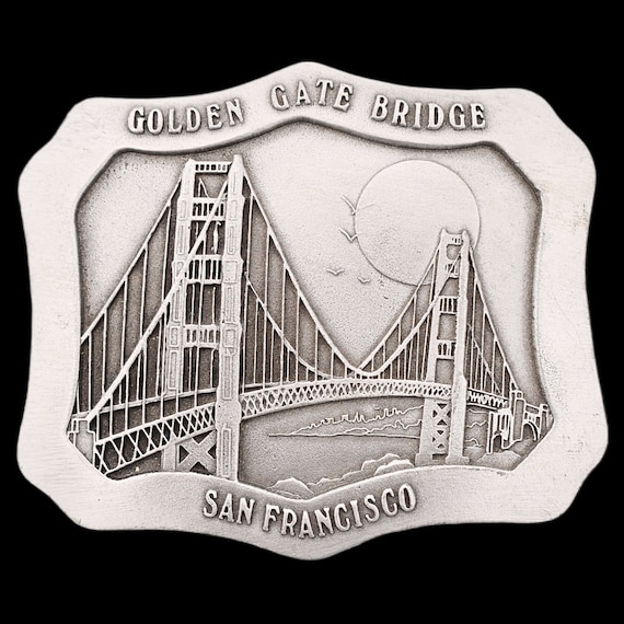Golden Gate Bridge San Francisco Vintage Belt Buc… - image 1