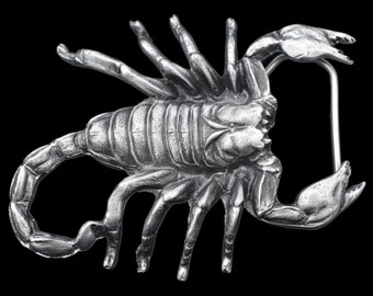 Scorpion Arachnid Bug Insect Creepy Crawly Stinger Tail Belt Buckle