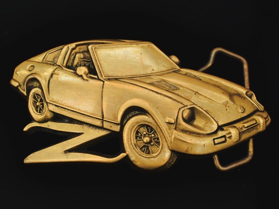 1980's Datsun Z Nissan Sports Car Solid Brass Vint