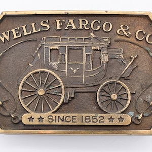 Wells Fargo Vintage Belt Buckle - Etsy display picture 1