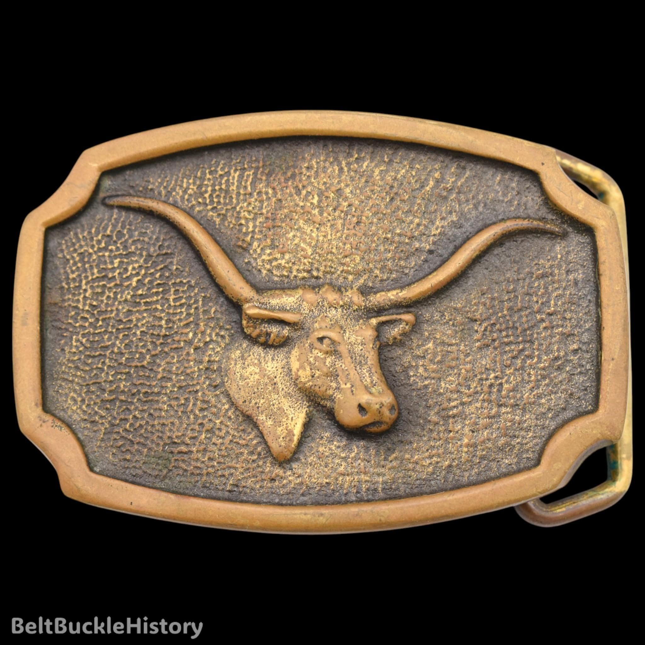 Vintage Brass Longhorn - Etsy