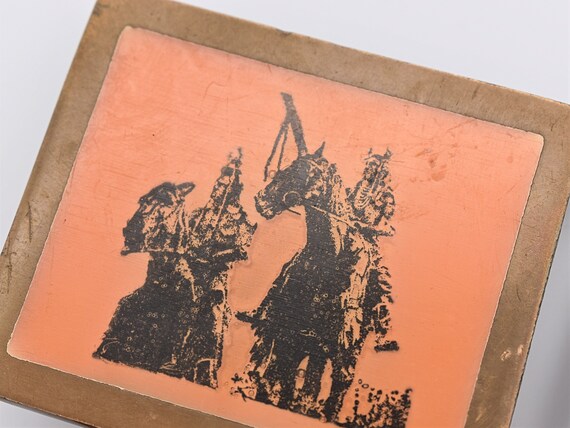 Masterworks Solid Brass Native Americans Horsebac… - image 3