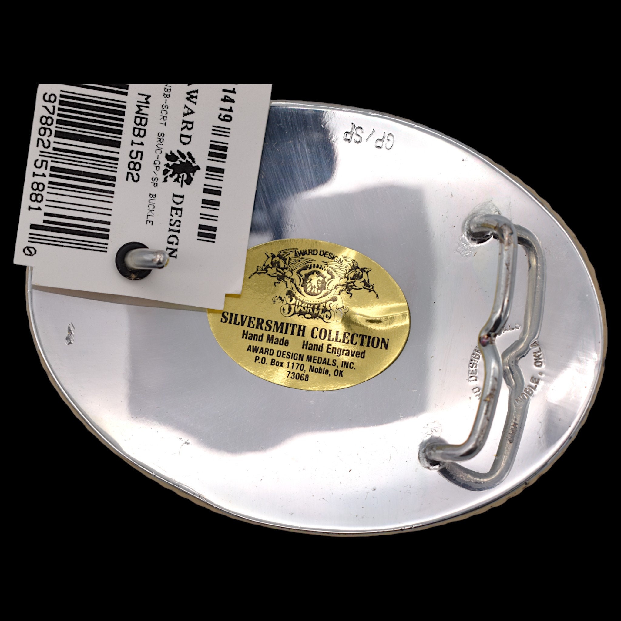 USA製 SILVERバックル award design medals inc US Secret Service Large Award Design Medals Silversmith