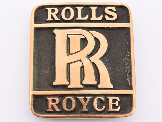 Rolls Royce Solid Brass UB Ultimate Buckle Co. Vintage Belt Buckle
