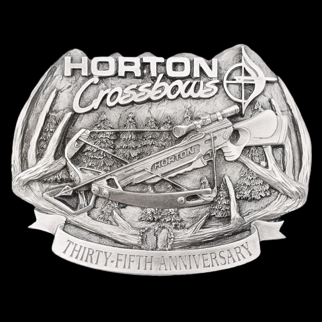 Horton Crossbows Hunting Archery Vintage Belt Buckle Etsy