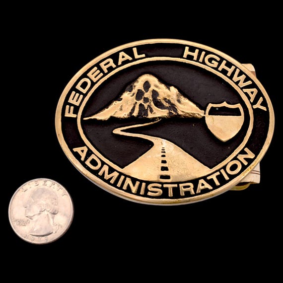 Federal Highway Administration Solid Brass Vintag… - image 3