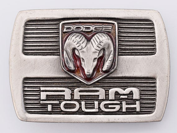 Dodge Ram Tough 4x4 Pickup Truck Offroad Mud Country Logo Vintage Belt Buckle