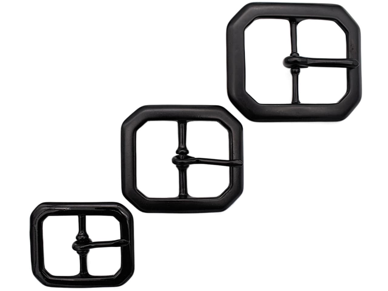 Black Belt Buckles 1.75" 1.5" 1.25" - Leather Craft Replacement Buckle Belt Maker Supplies