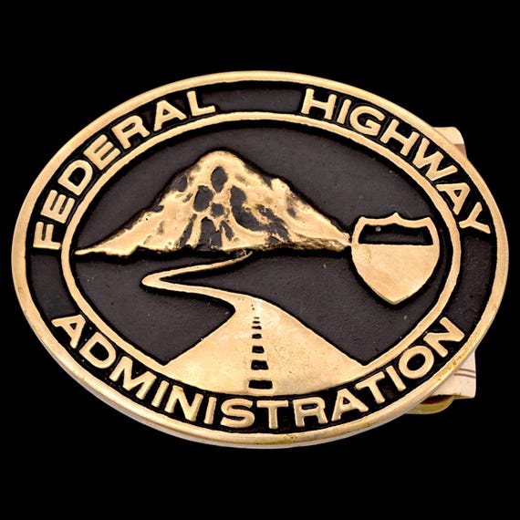 Federal Highway Administration Solid Brass Vintag… - image 1