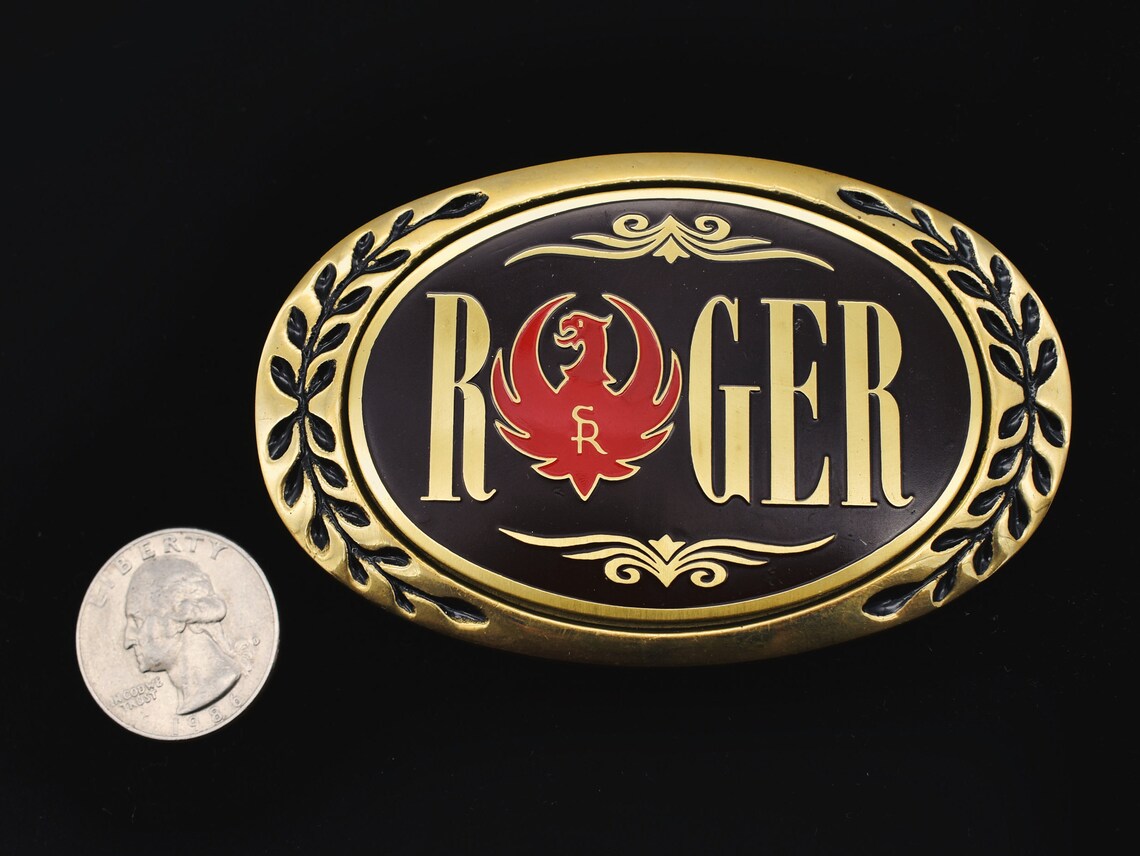 Ruger Firearms Pistol Rifle Shotgun Emblem Solid Brass Vintage Etsy