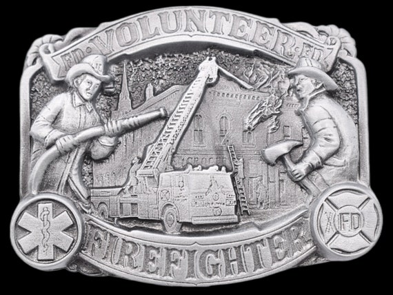 Volunteer Fire Fighters Truck Engine Ladder Firem… - image 1