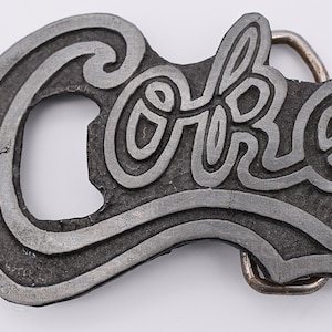 Coke Coca Cola Bottle Opener Soda Pop Fountain Drink Vintage Belt Buckle