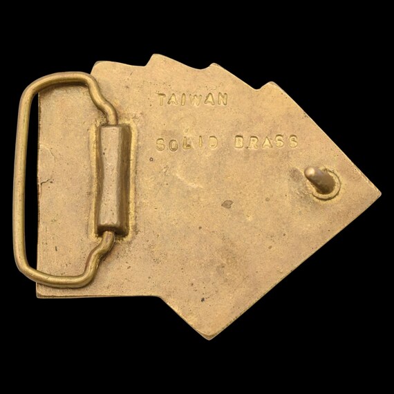 Solid Brass Atlantic City Royal Flush Gambler Vin… - image 2