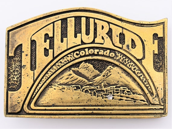1970s Telluride Colorado Ski Resort Vintage Belt Buck… - Gem