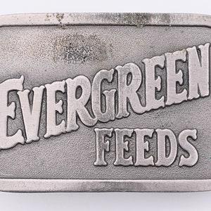Evergreen Feeds Vintage Belt Buckle