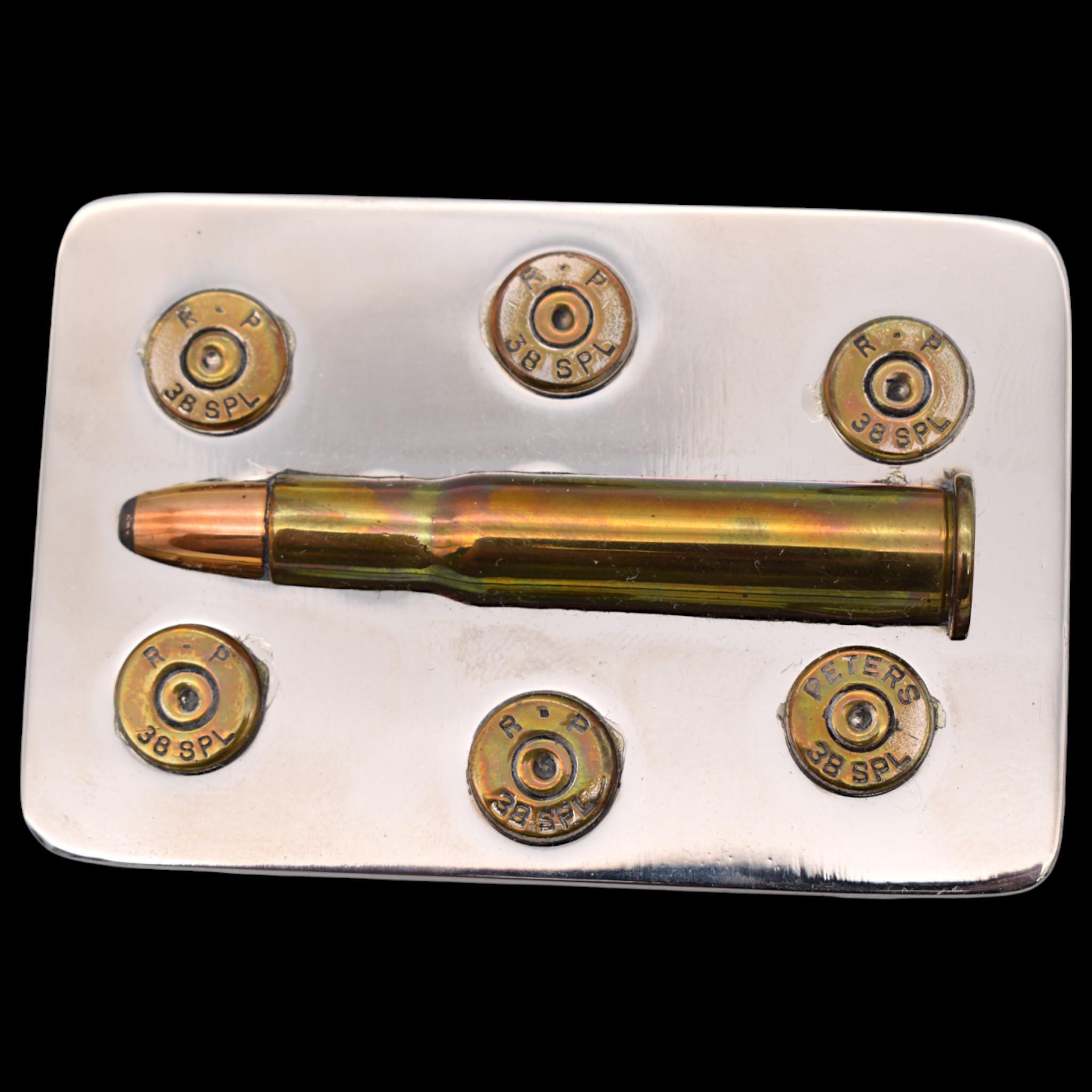 thumbnail image 2 of Bond Arms Ammo Strip For Belt 45 LC Leather Made USA 2 of 6