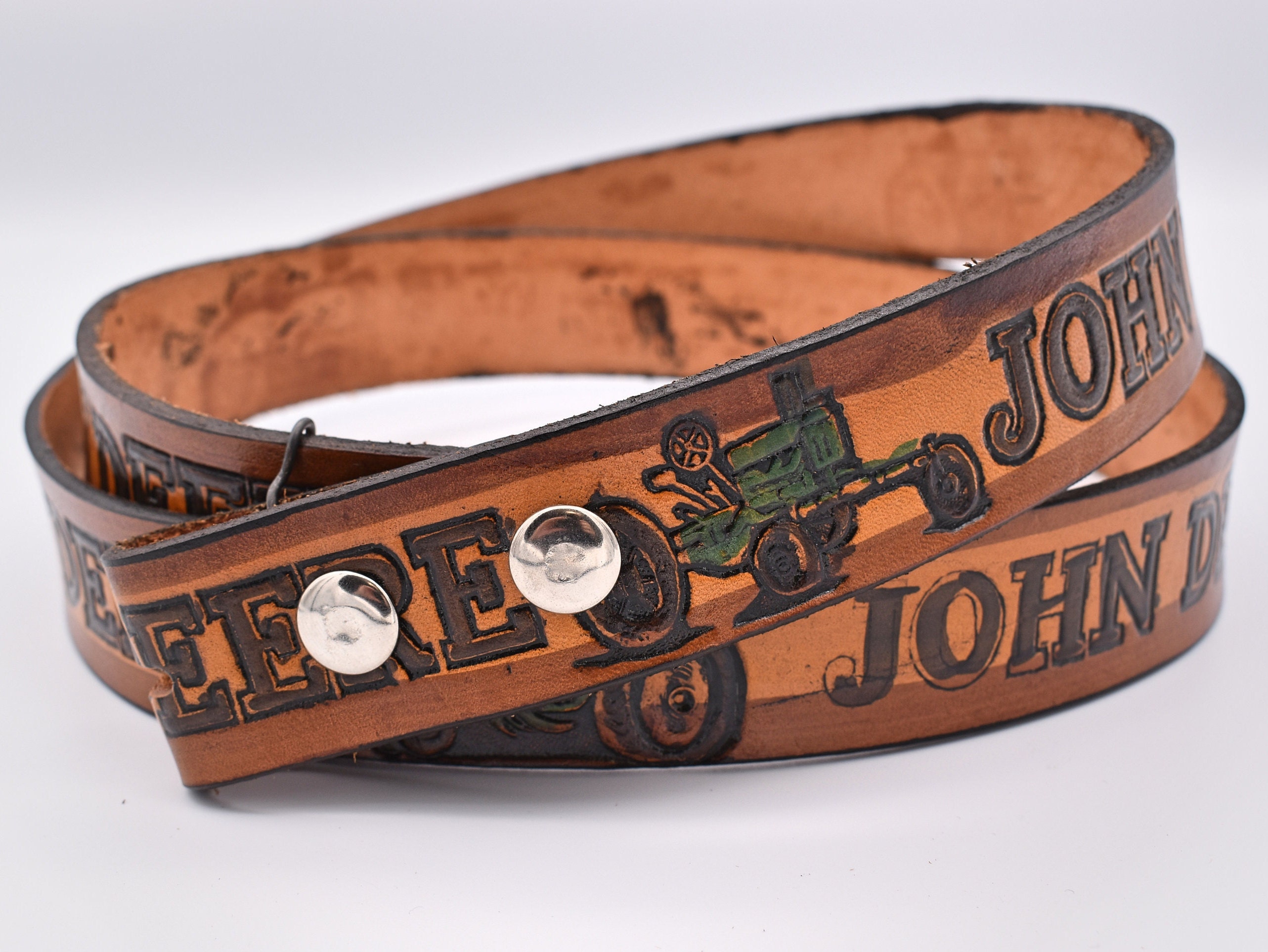 Vintage Genuine Leather Handmade Tractor Farming Farmer