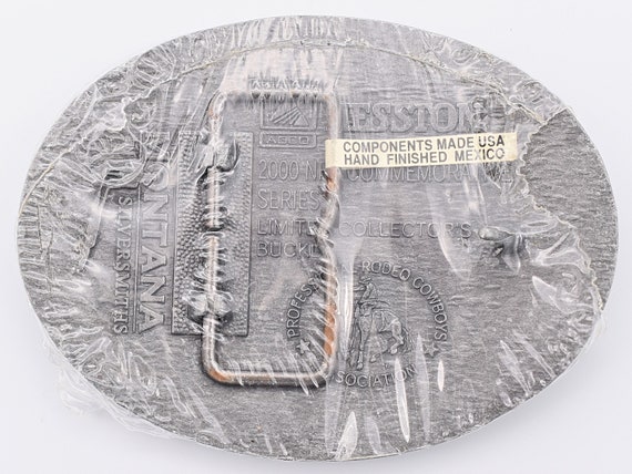 2000 Hesston NFR National Finals Rodeo Vintage Belt Buckle  display picture 3