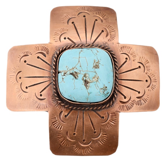 Copper Handmade Southwestern Concho Boho Vintage … - image 1