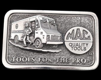 Mac Quality Tools For The Pro Vintage Belt Buckle by Great American Buckle Co [ca. 1980s]