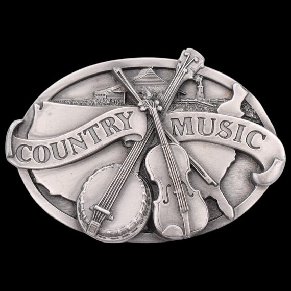 Country Music USA Vintage Belt Buckle - Etsy display picture 1