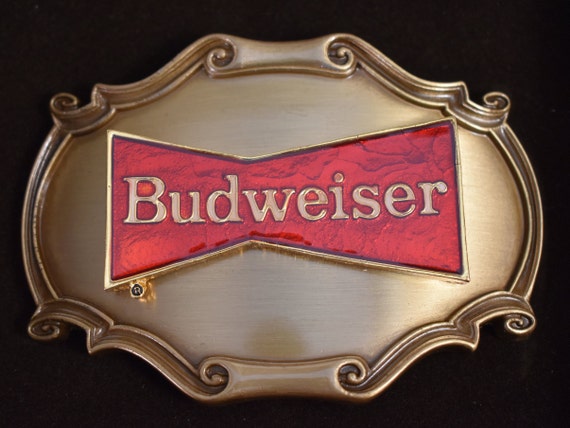 budweiser belt buckle