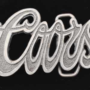 Coors Letters Light Banquet Pilsner Lager Adolf Coors Vintage Belt Buckle
