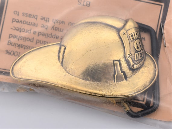 Solid Brass Fireman Firefighter Helmet NIP Sealed… - image 2