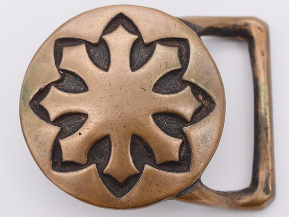 Tech Ether Guild Large Flake Solid Brass Vintage … - image 1