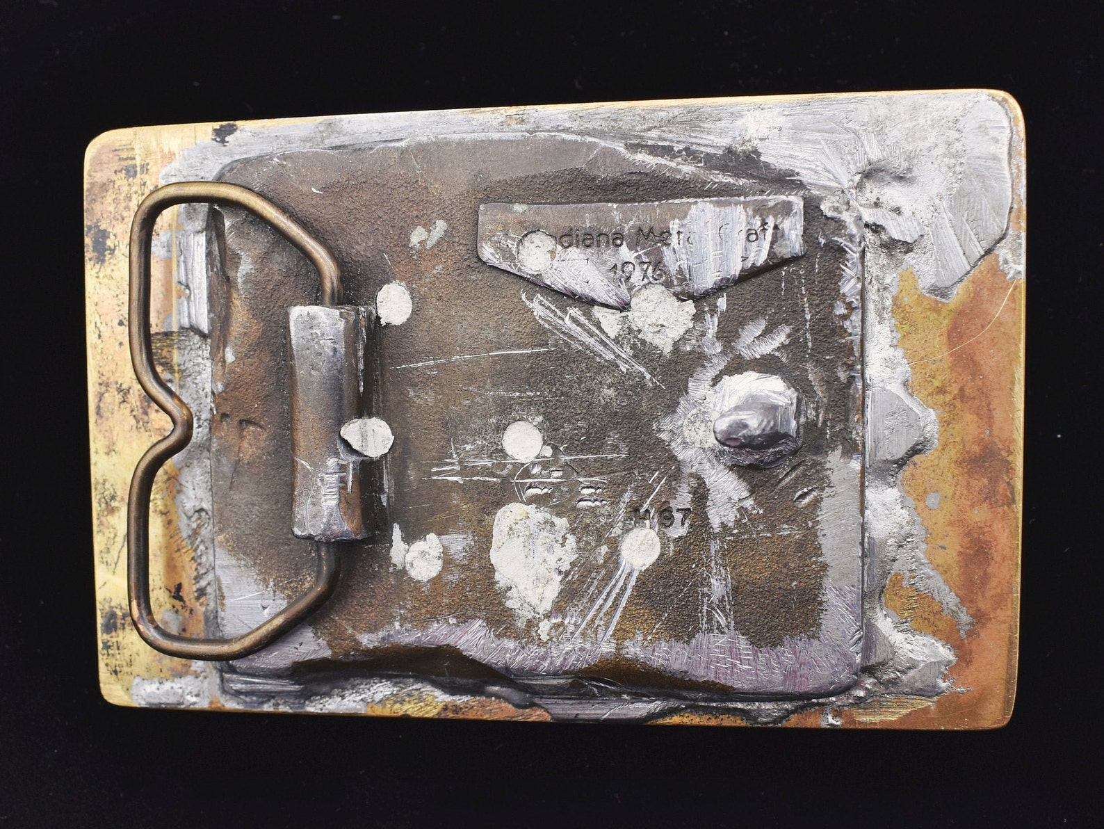 Solid Brass Skull Handmade Original Vintage Belt Buckle Etsy