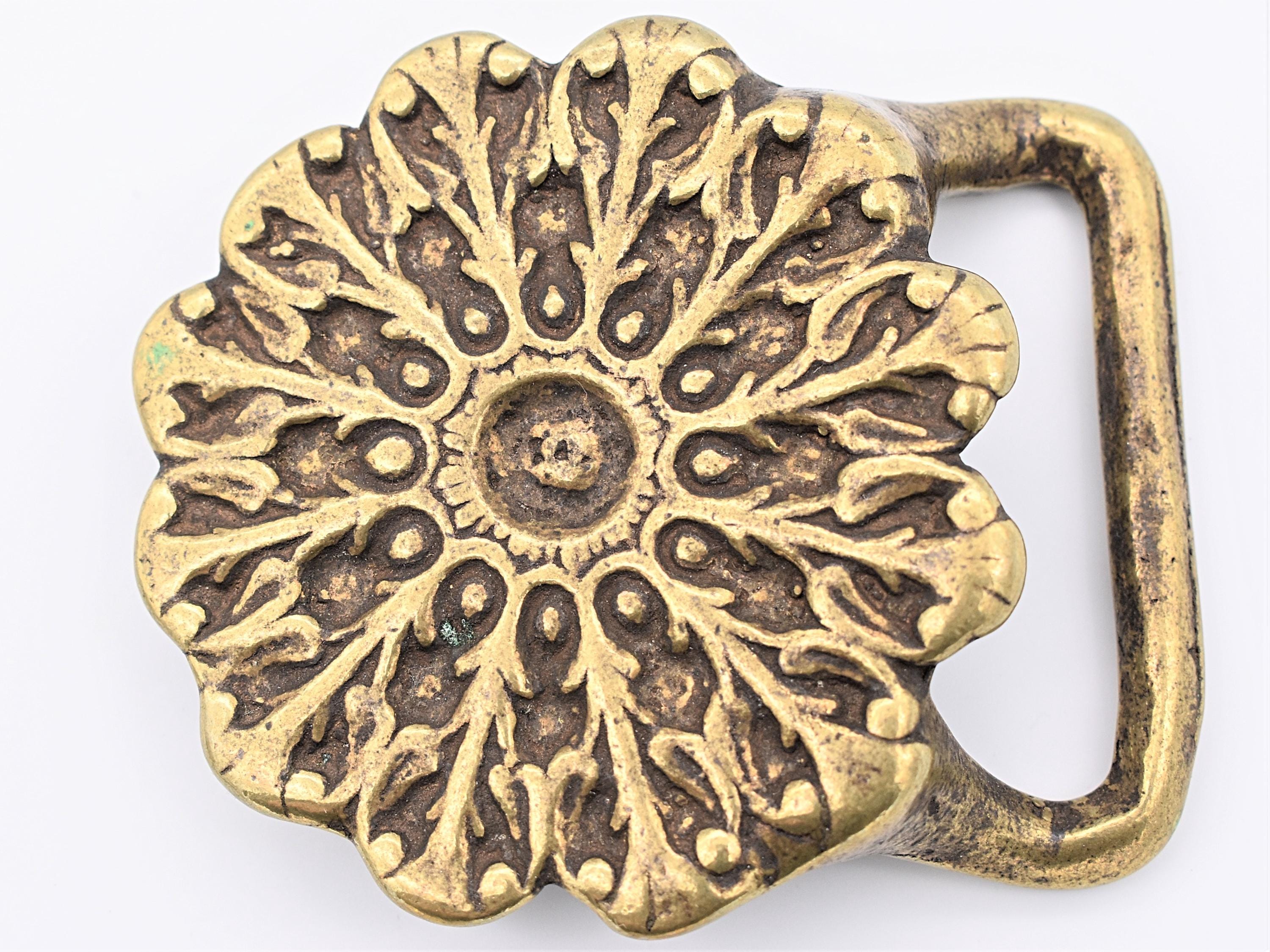 Solid Brass Dandelion Seed Flower Spore Trinity 1970s  display picture 1