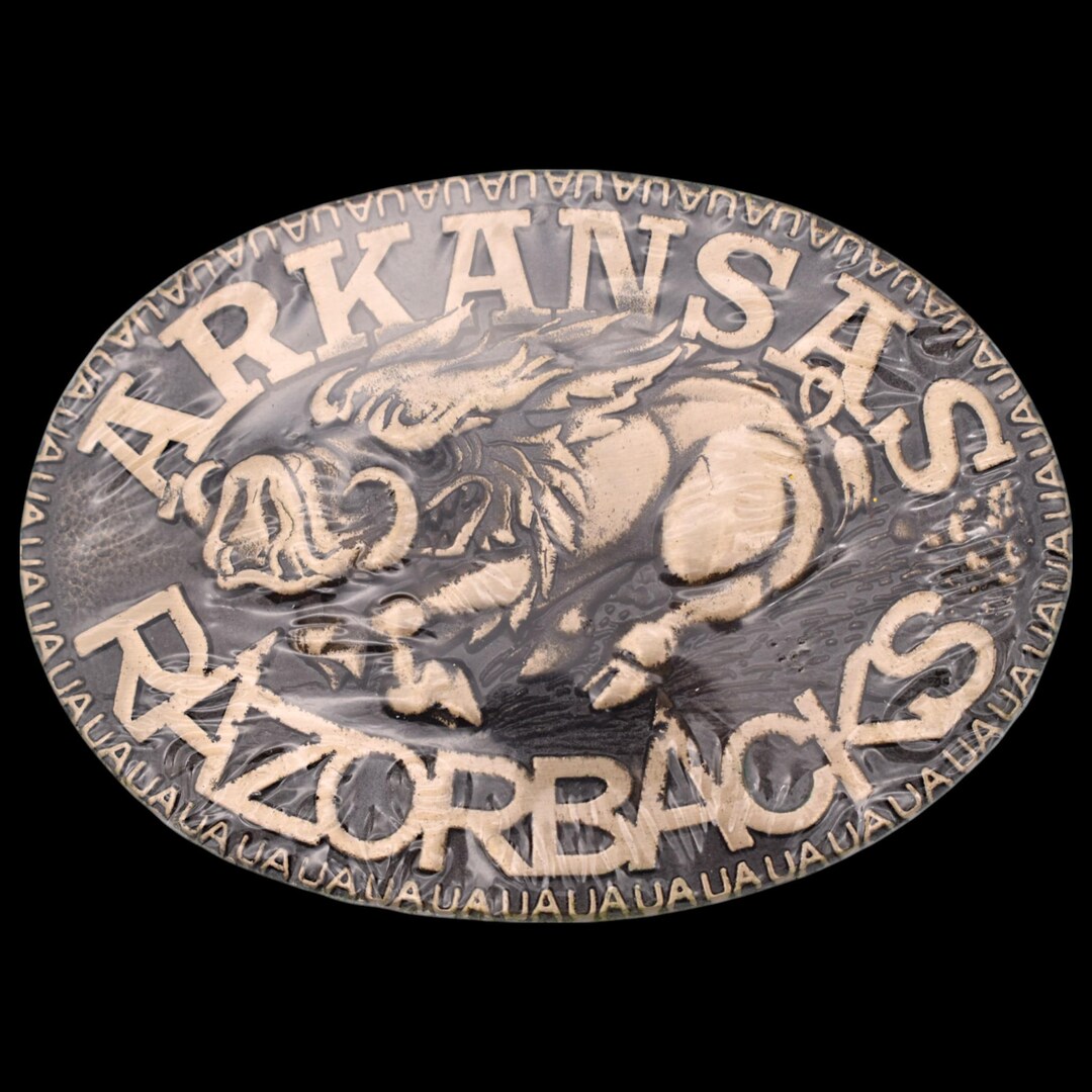 Arkansas Razorbacks Solid Brass Vintage Belt Buckle by Award Design ...