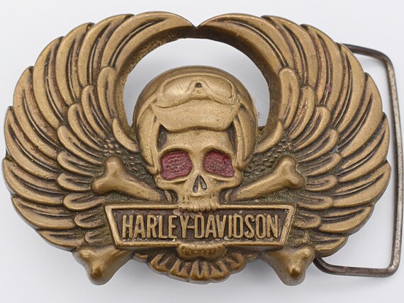 Solid Brass Harley Davidson Winged 
