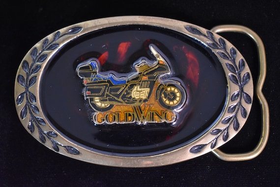 Honda Goldwing Vintage Belt Buckle Solid Brass