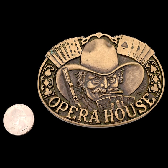 Solid Brass Poker Hand "Opera House" Dramatic Qua… - image 3