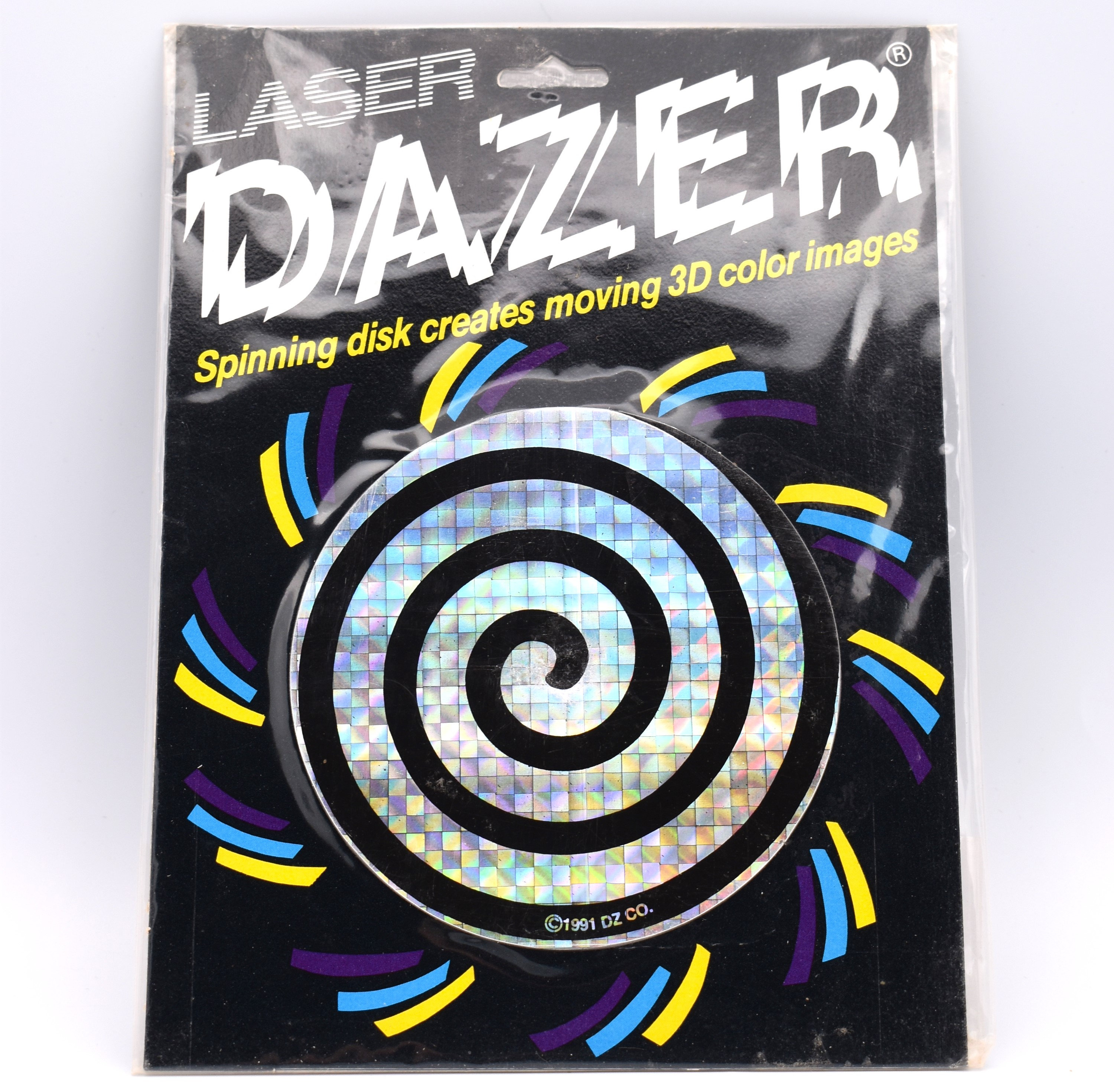 Laser Dazer Spinning Disk Vintage Toy Hologram Artwork