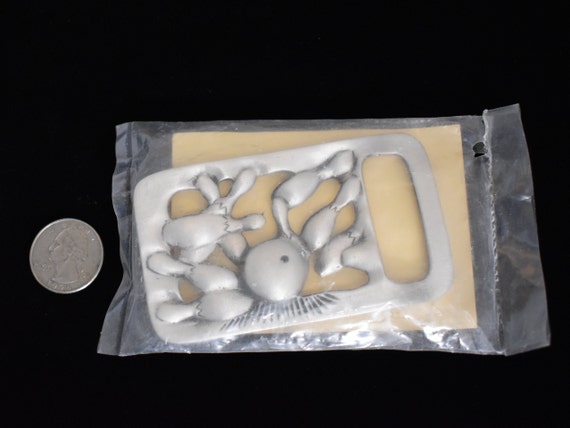 Bowling Strike Pewter Fixed Loop New Old Stock NO… - image 2