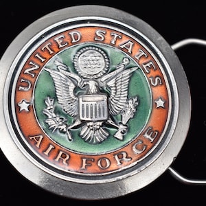 USAF United States Air Force 1980s Vintage Belt Buckle