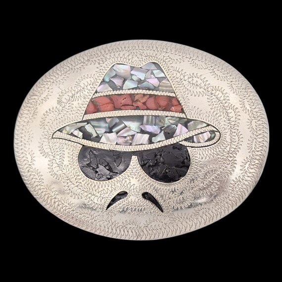 Private Eye Detective Investigator Vintage Belt Buckle