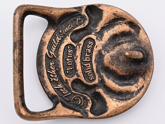 Tech Ether Guild "Lotus" Solid Brass 1970s Vintag… - image 2
