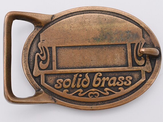 Tech Ether Solid Brass Leather Southwestern Stamp… - image 2