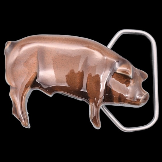 Pig Hog Sow Boar Swine Piggy Belt Buckle - image 1