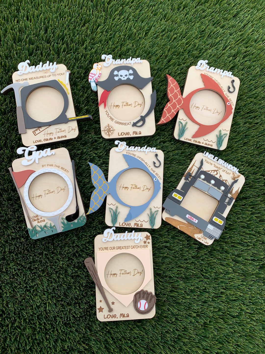 Father's Day Gift Photo Frame Gift for Dad Fridge Photo Gift for