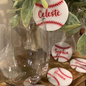 Round Acrylic Tags, Personalized drink tags,Glass Charm, Drink Tags Acrylic Stemless,Glass...