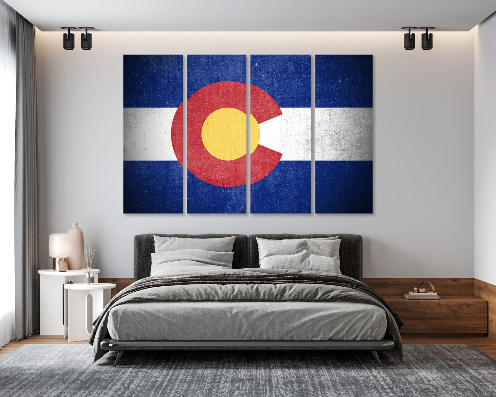 Colorado State Flag Wall Art Colorado State Flag Wall Decor Etsy